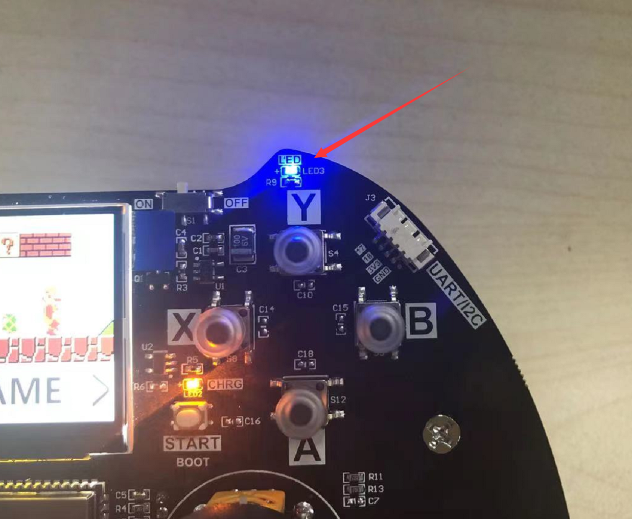 led
